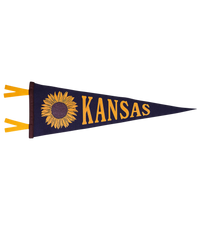 Kansas State Retro Wool Pennant