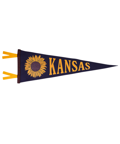 Kansas State Retro Wool Pennant