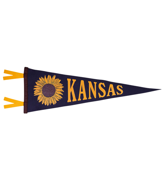 Kansas State Retro Wool Pennant