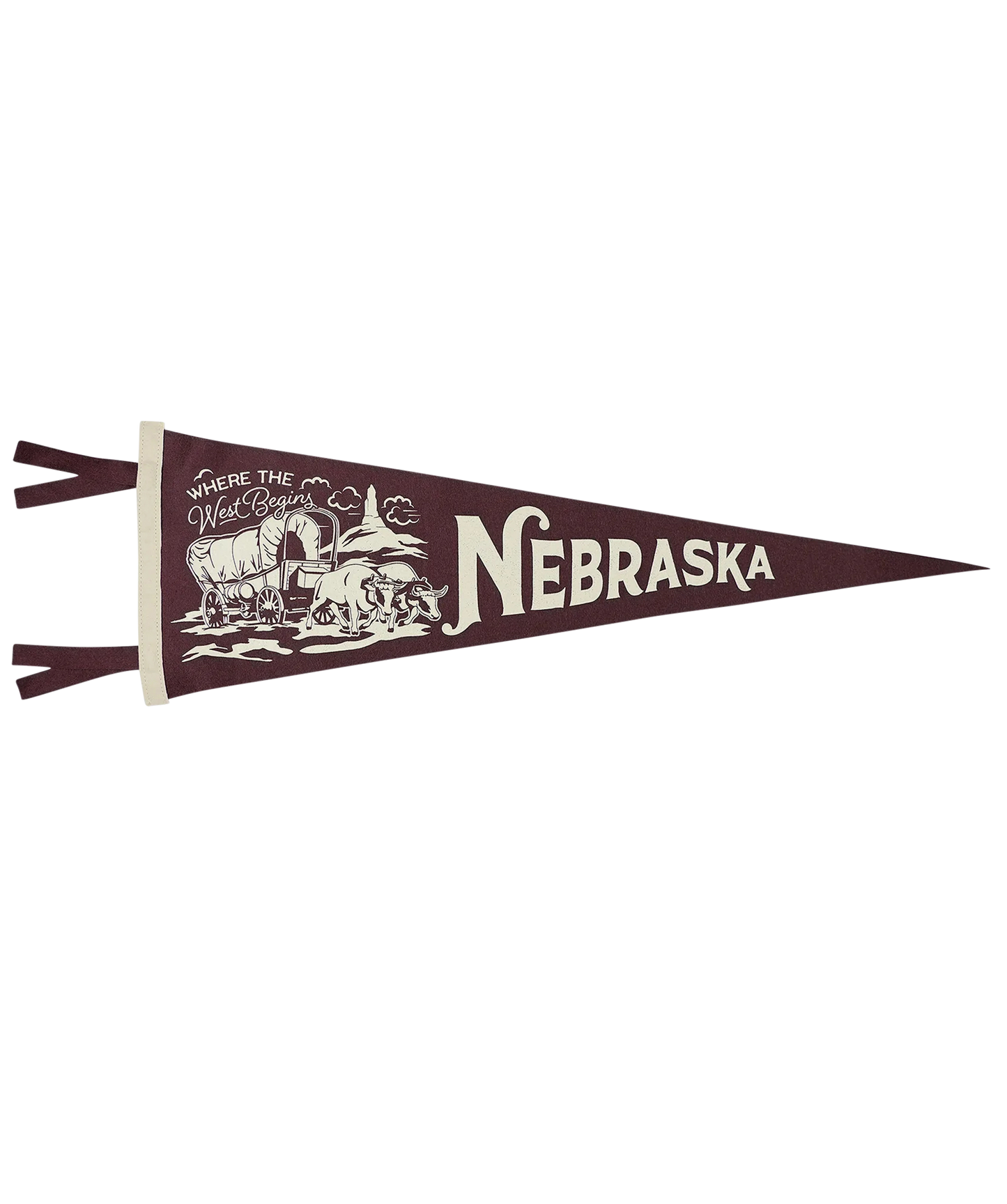 Nebraska State Retro Wool Pennant