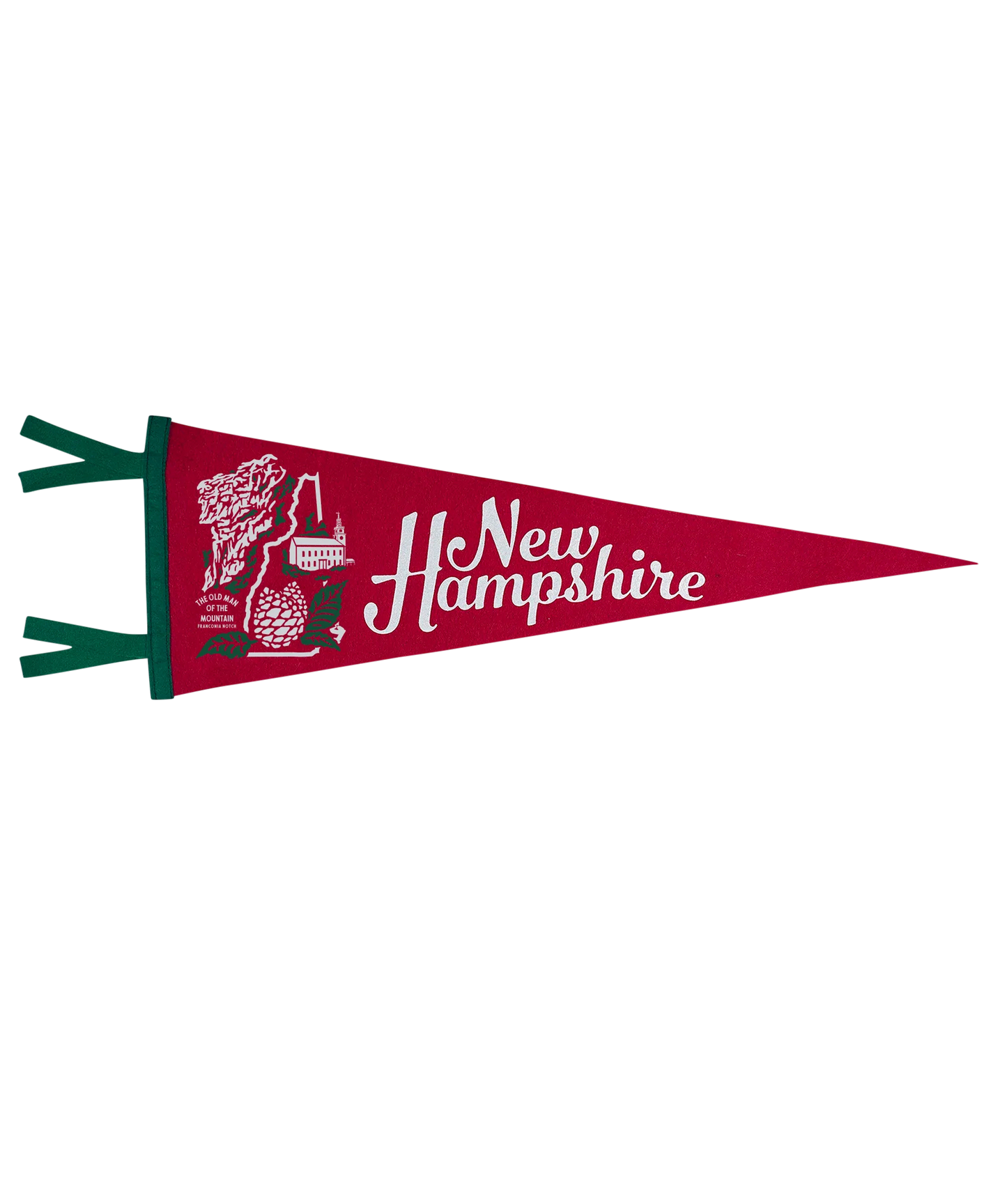 New Hampshire State Retro Wool Pennant