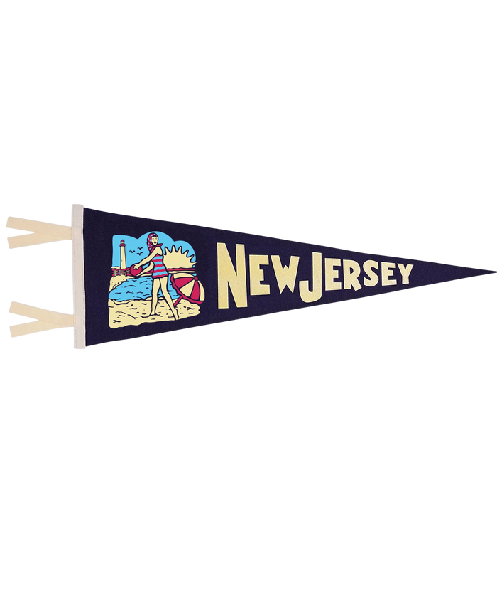 New Jersey State Retro Wool Pennant