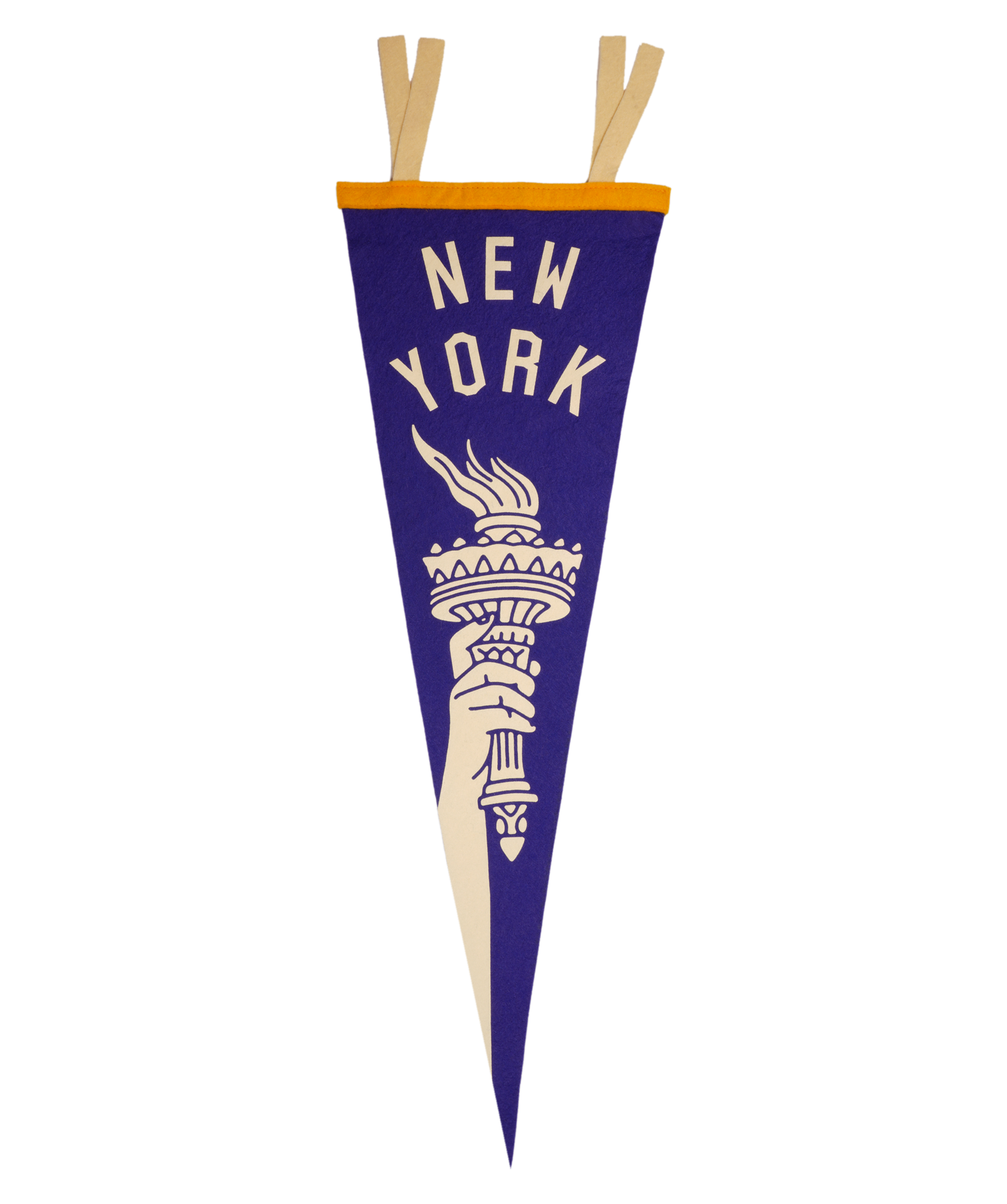 New York State Retro Torch Pennant