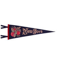 Vintage design of a State of New York pennant flag by Oxford Pennant