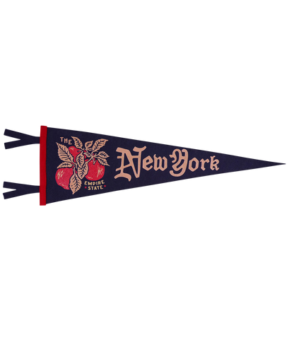Vintage design of a State of New York pennant flag by Oxford Pennant