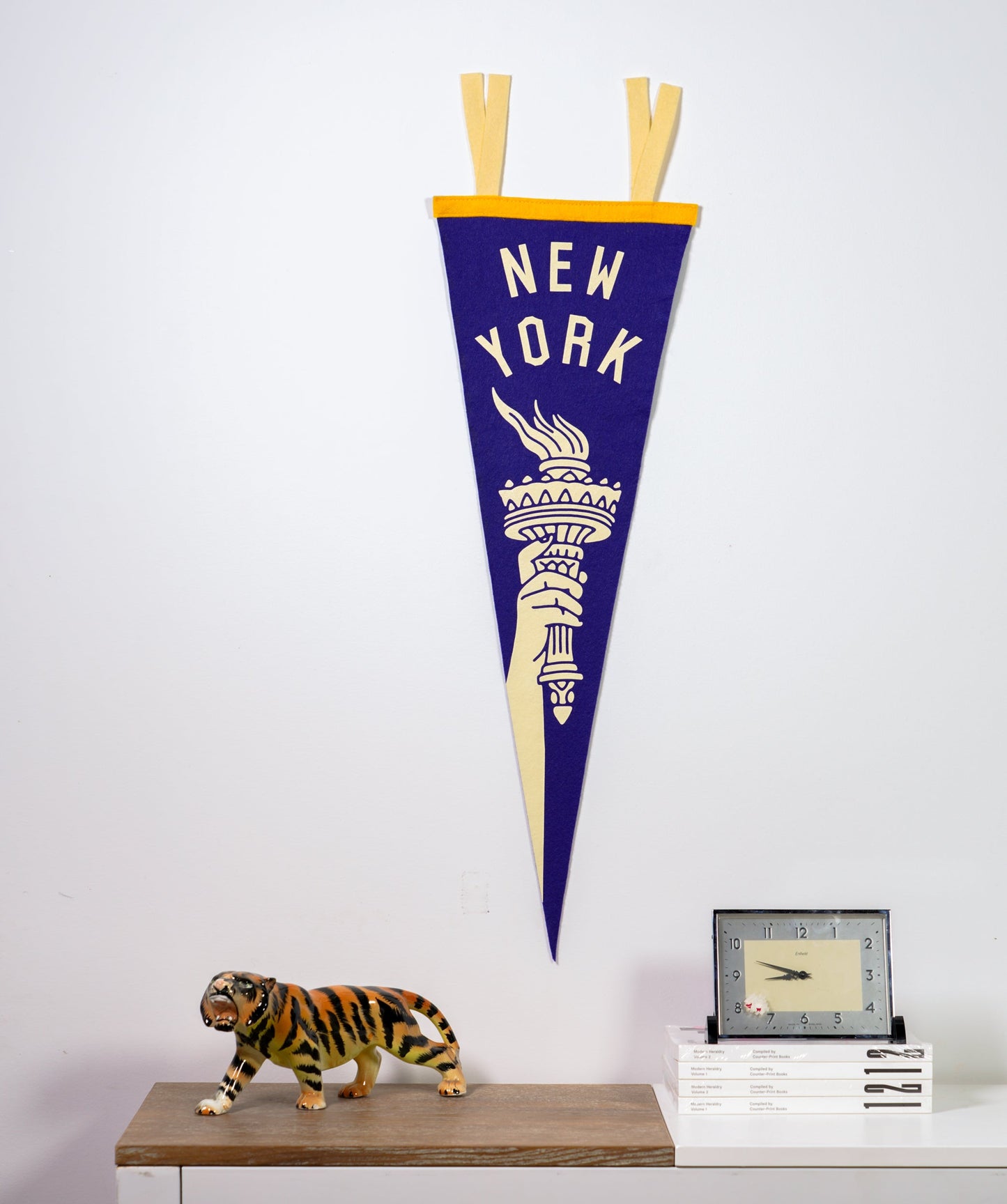 New York State Retro Torch Pennant