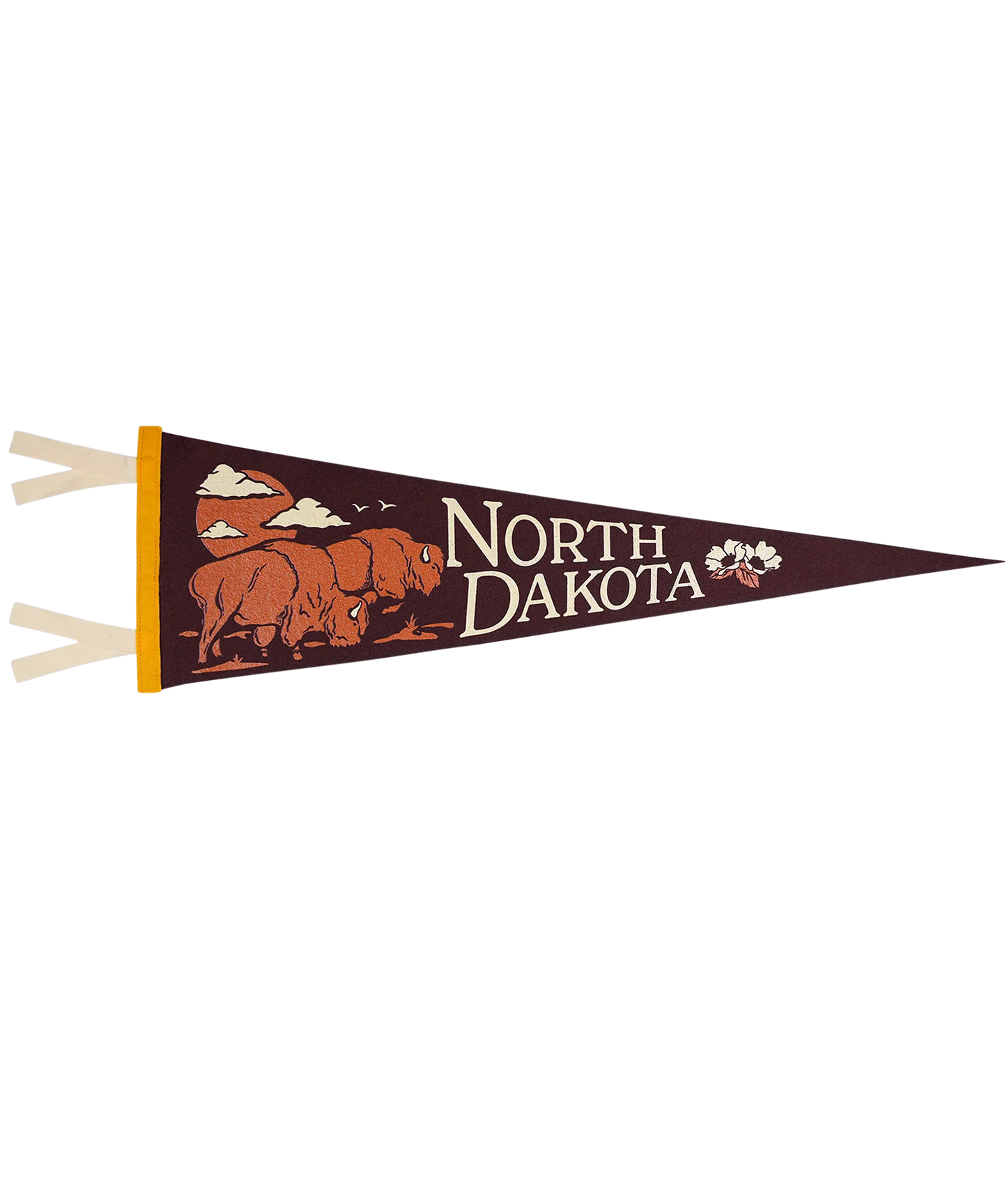 North Dakota State Retro Wool Pennant
