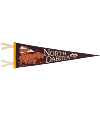 North Dakota State Retro Wool Pennant