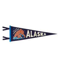 Alaska State Retro Wool Pennant