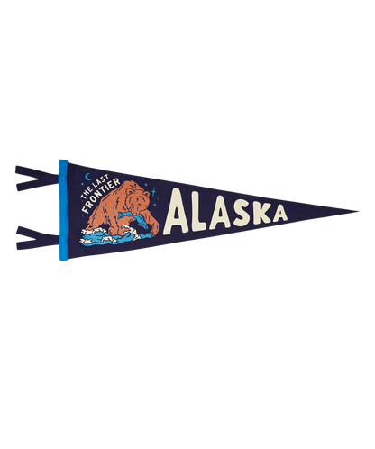 Alaska State Retro Wool Pennant
