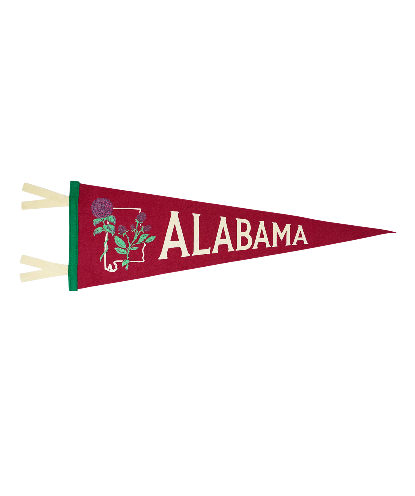 Alabama State Retro Wool Pennant
