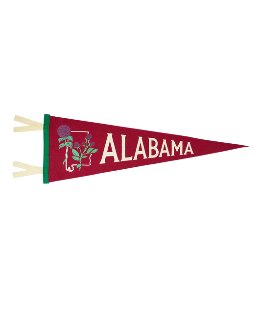 Alabama State Retro Wool Pennant
