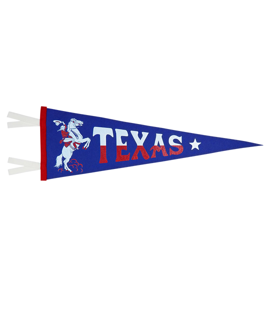 Texas State Retro Wool Pennant