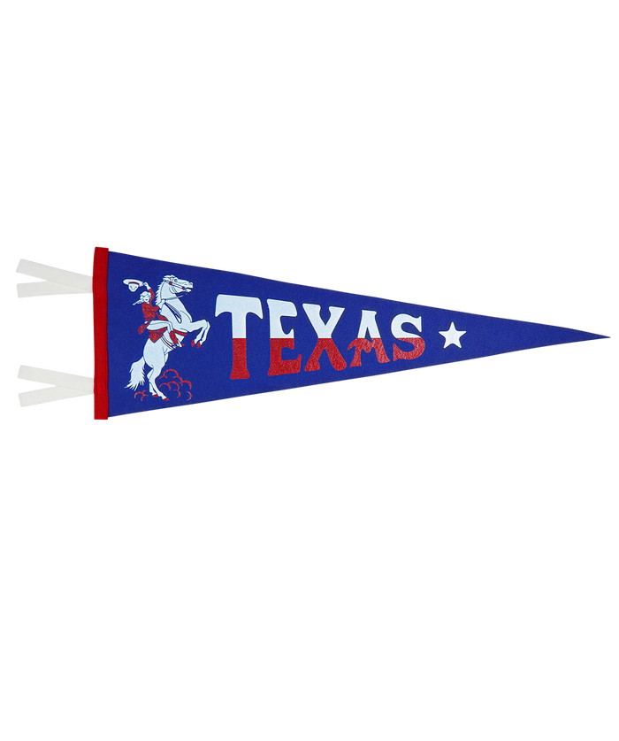 Texas State Retro Wool Pennant