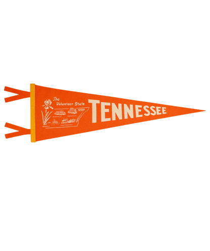 Tennessee State Retro Wool Pennant