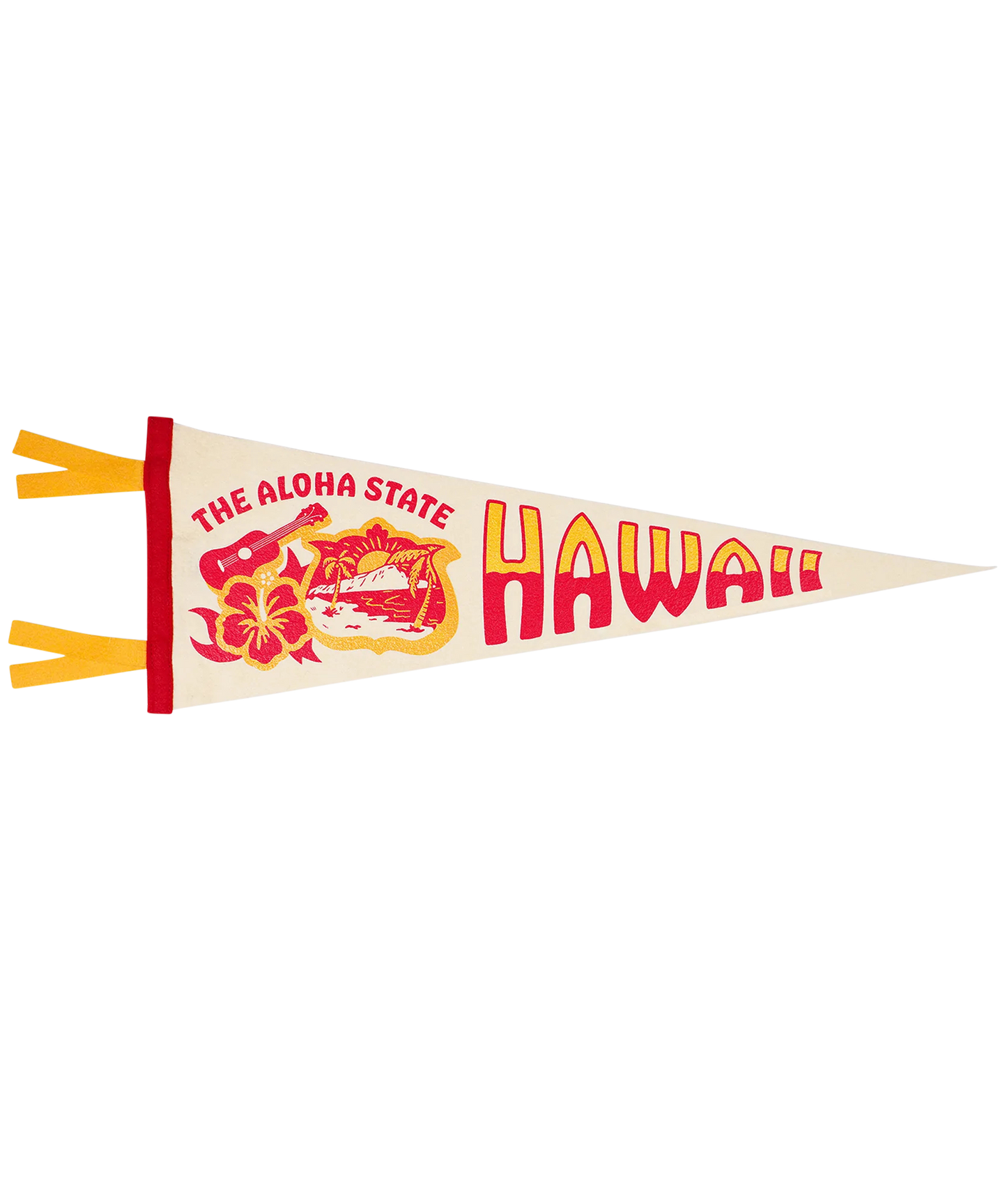 Hawaii State Retro Wool Pennant