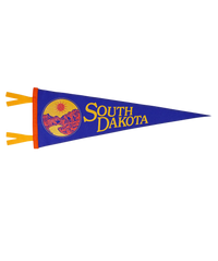 South Dakota State Retro Wool Pennant