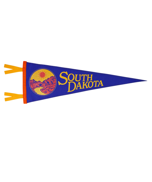 South Dakota State Retro Wool Pennant