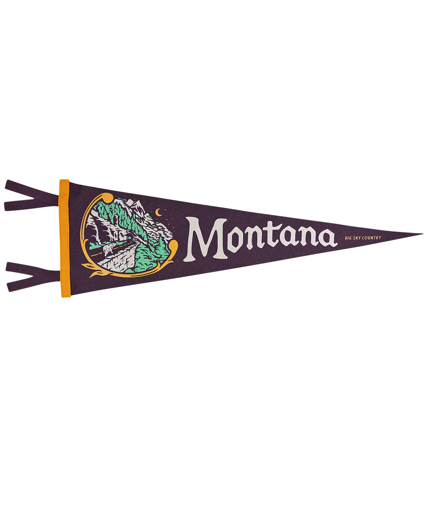 Montana State Retro Wool Pennant