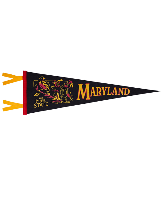 Maryland State Retro Wool Pennant