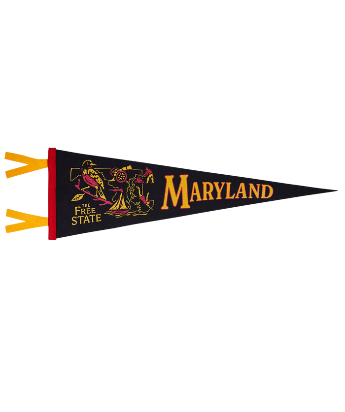 Maryland State Retro Wool Pennant