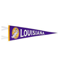 Louisiana State Retro Wool Pennant