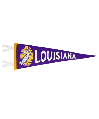 Louisiana State Retro Wool Pennant