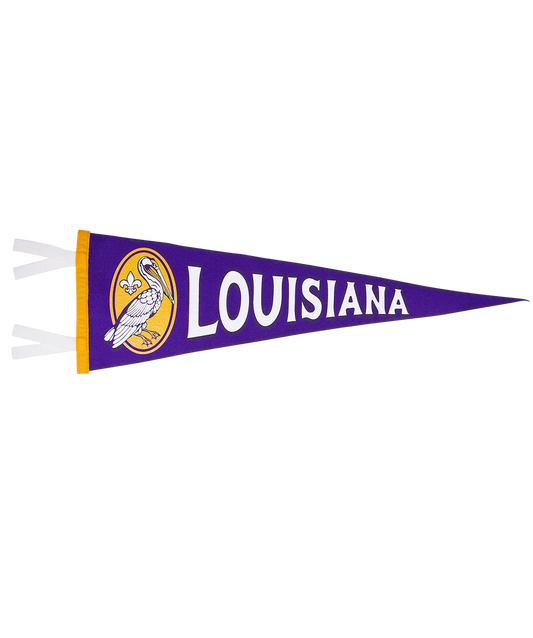 Louisiana State Retro Wool Pennant