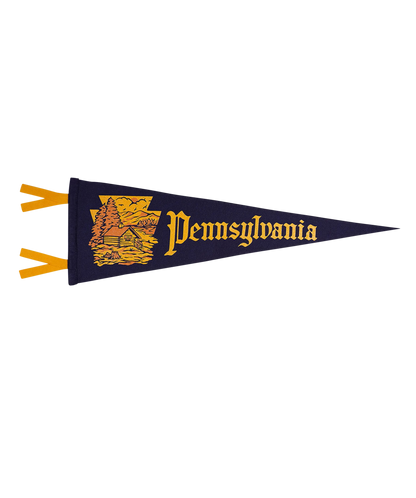 Pennsylvania State Retro Wool Pennant