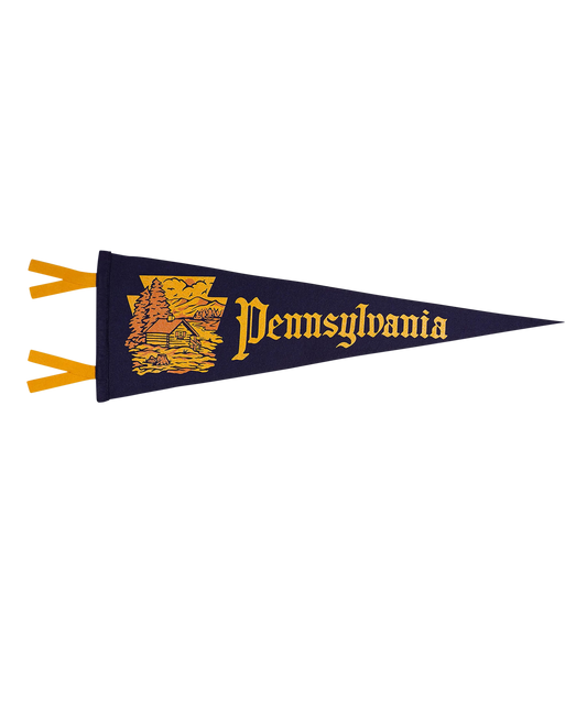 Pennsylvania State Retro Wool Pennant