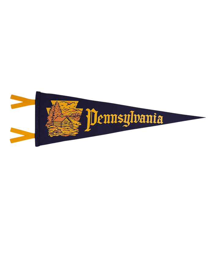 Pennsylvania State Retro Wool Pennant
