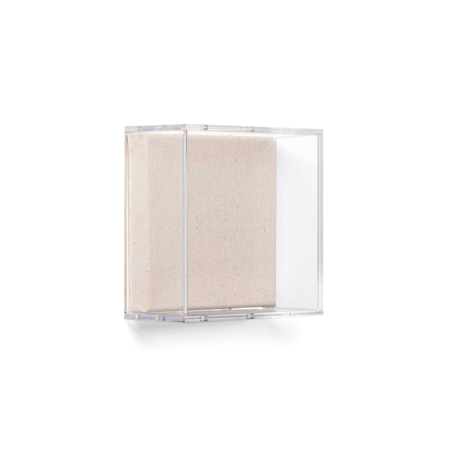 Modern UV-Grade Acrylic Shadowbox with Linen Canvas 3" Depth
