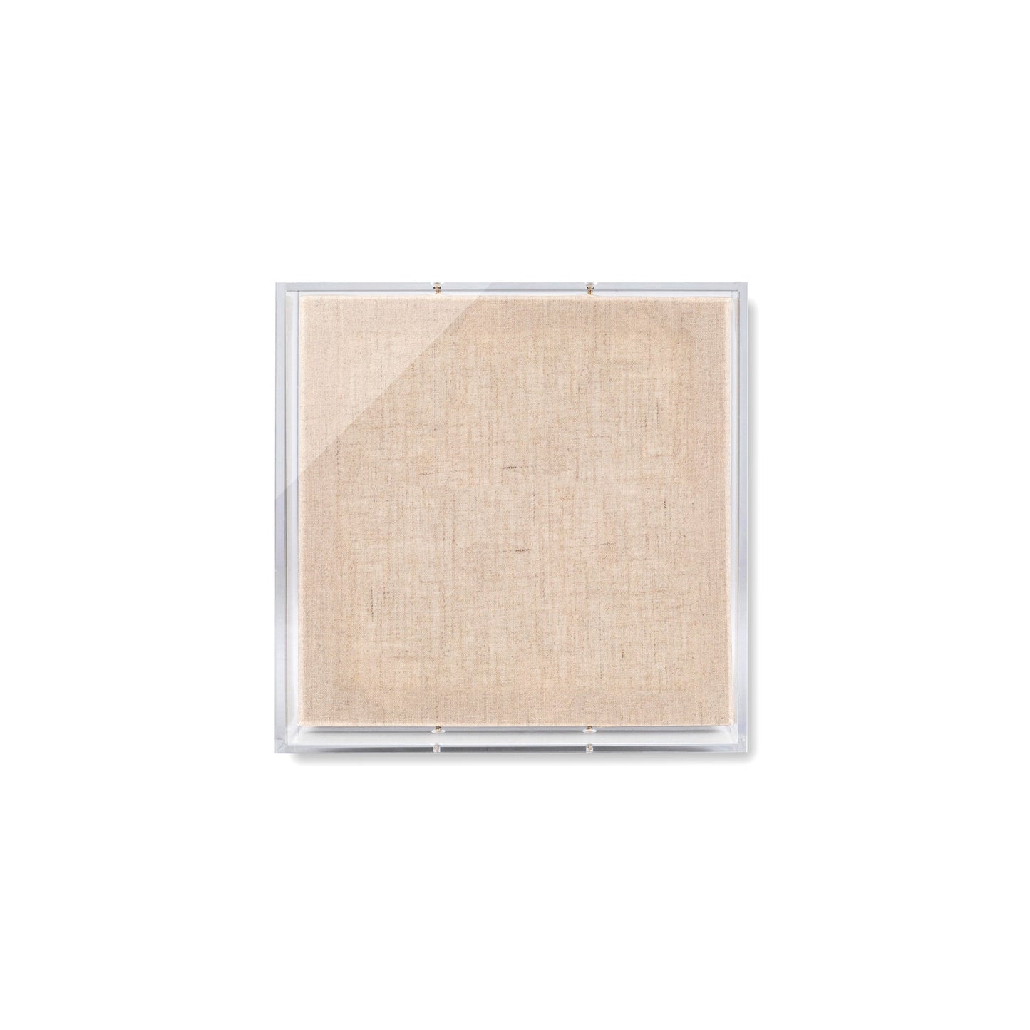 Modern UV-Grade Acrylic Shadowbox with Linen Canvas 2" Depth