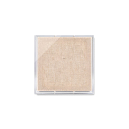 Modern UV-Grade Acrylic Shadowbox with Linen Canvas 2" Depth