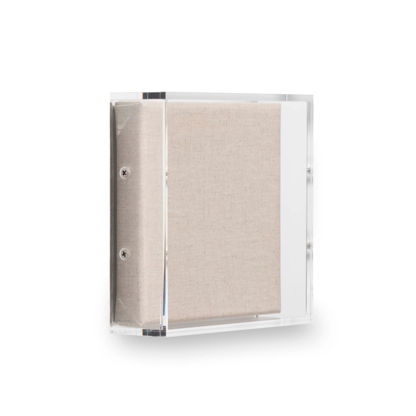 UV-grade Acrylic Shadowbox Linen Canvas Backing