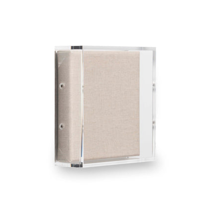 UV-grade Acrylic Shadowbox Linen Canvas Backing