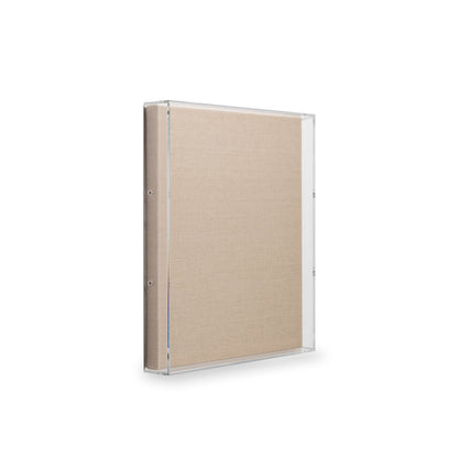 Modern UV-Grade Acrylic Shadowbox with Linen Canvas 2" Depth