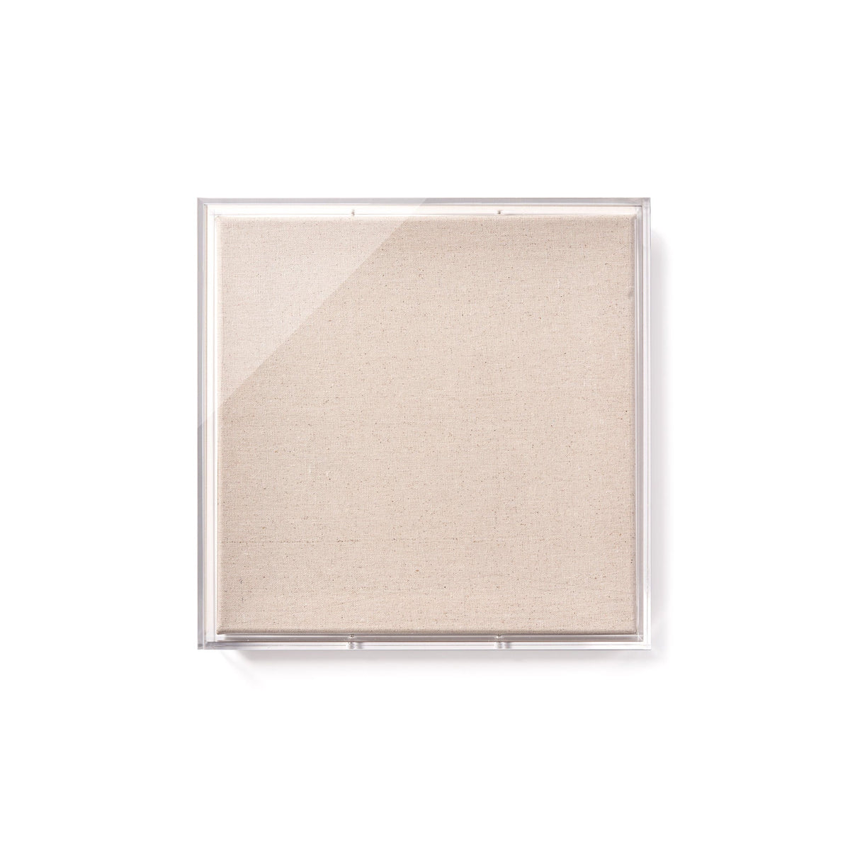 Modern UV-Grade Acrylic Shadowbox with Linen Canvas 3" Depth