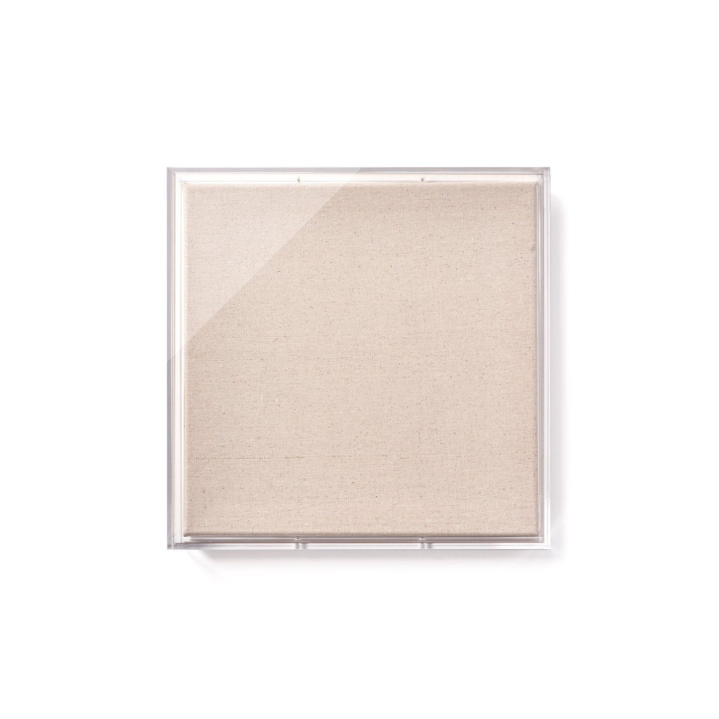 Modern UV-Grade Acrylic Shadowbox with Linen Canvas 3" Depth