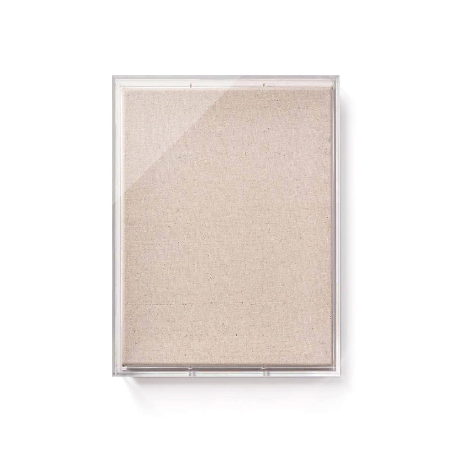 Modern UV-Grade Acrylic Shadowbox with Linen Canvas 3" Depth