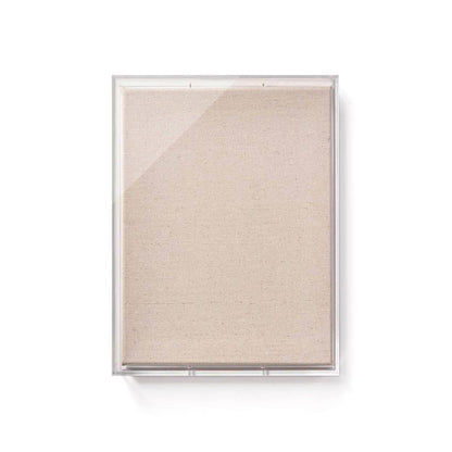 Modern UV-Grade Acrylic Shadowbox with Linen Canvas 3" Depth
