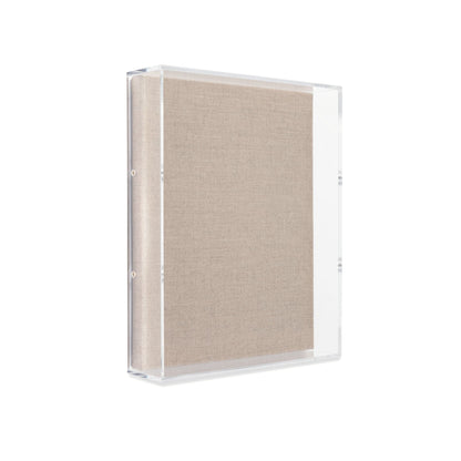 Modern UV-Grade Acrylic Shadowbox with Linen Canvas 3" Depth