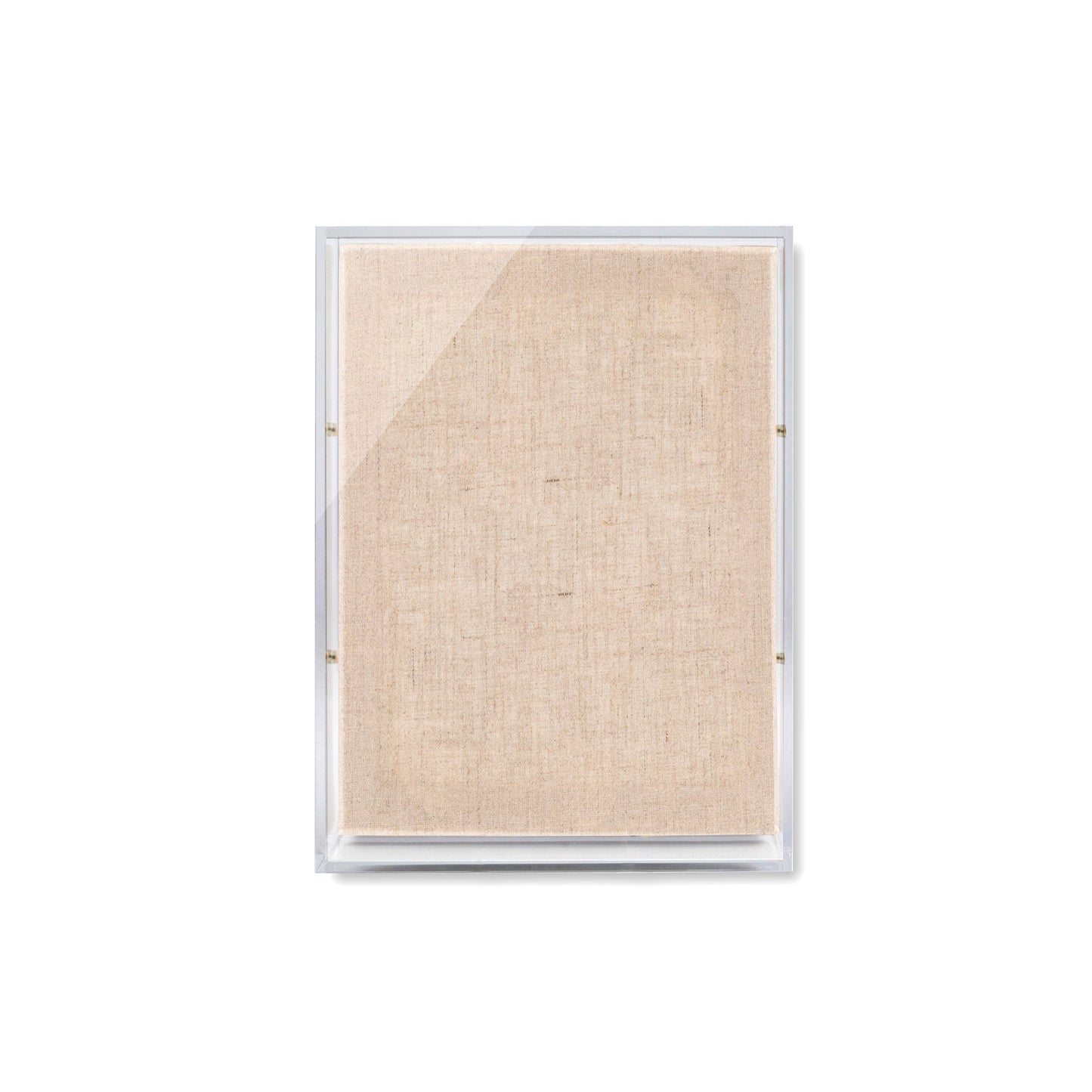 Modern UV-Grade Acrylic Shadowbox with Linen Canvas 2" Depth
