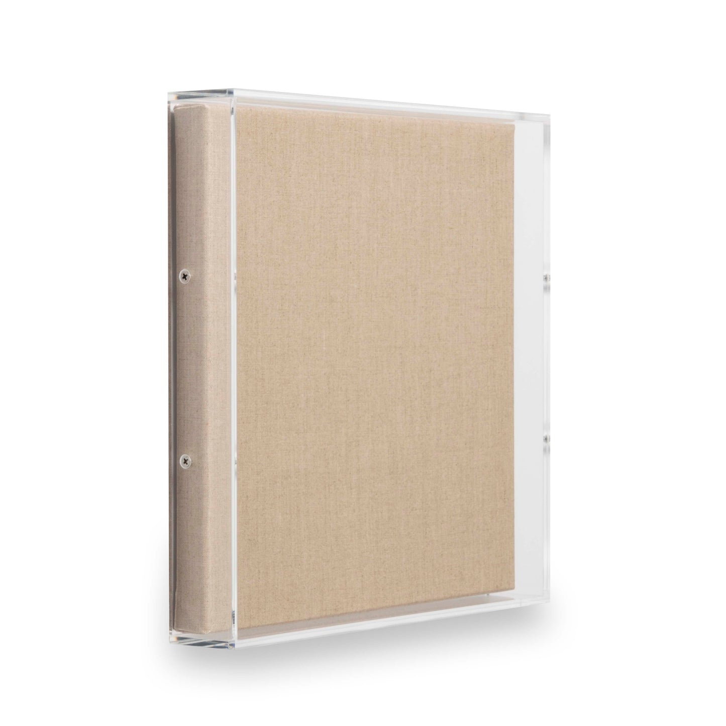 UV-grade Acrylic Shadowbox Linen Canvas Backing