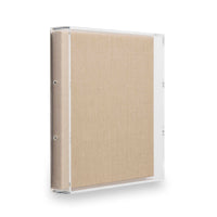 UV-grade Acrylic Shadowbox Linen Canvas Backing