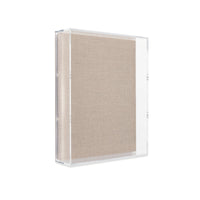 Modern UV-Grade Acrylic Shadowbox with Linen Canvas 3" Depth
