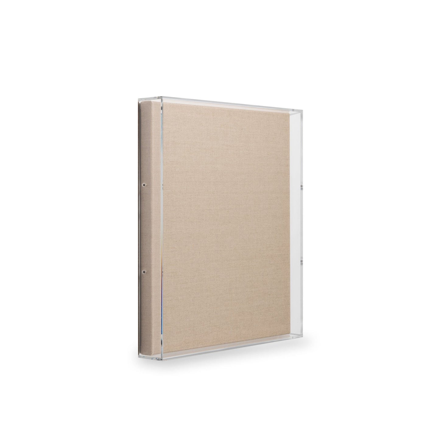 Modern UV-Grade Acrylic Shadowbox with Linen Canvas 2" Depth