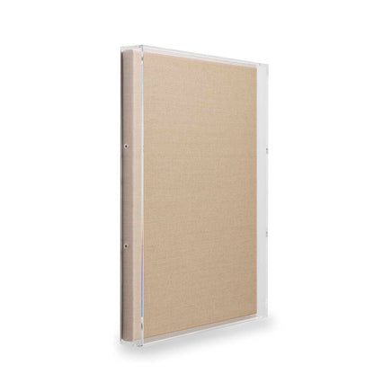 UV-grade Acrylic Shadowbox Linen Canvas Backing
