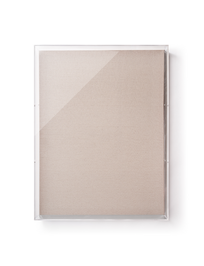 UV-grade Acrylic Shadowbox Linen Canvas Backing