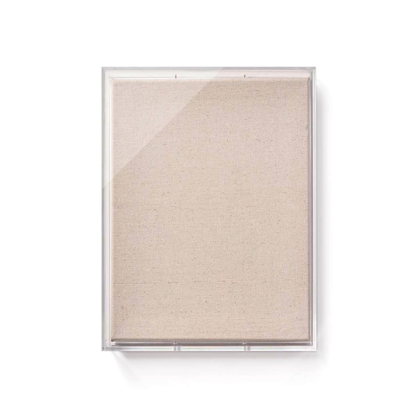 Modern UV-Grade Acrylic Shadowbox with Linen Canvas 3" Depth